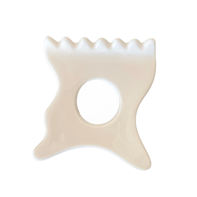 Gua Sha Stimulant en céramique – Fait main en Corée