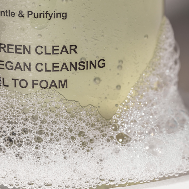 Green Clear Vegan Cleansing Oil To Foam, 200 ml